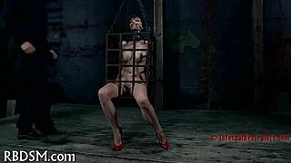 PUNISHING TATTOOED CHICK'S TIGHT PUSSY HARSH BDSM FUCK!