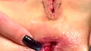 What if your petite neighbor secretly gapes her ass with toys till she squirts hard up close?