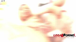 Gina Monelli's first double anal penetration gapes her tight Ukrainian asshole roughly