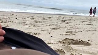 oops stranger milf's huge ass slips during public anal with monster cock pov