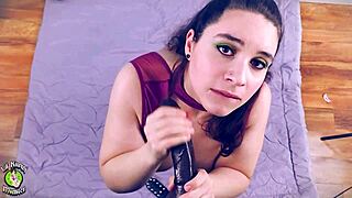 nerdy pawg brunette begs shove big cock down throat smack fat ass