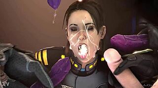 Suggestive aliens bang her with monster cocks in wild cumshot gangbang facial finish