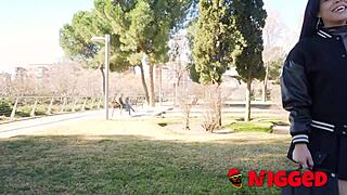 cuban curvy amanda luxor meets black dude loses anal virginity fakings bathroom rough