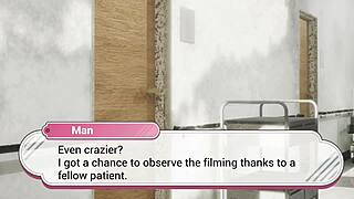 nurse luna bends over hospital bed missionary for patient's doggystyle creampie treatment