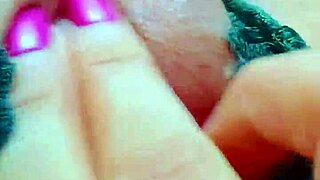 strawberry pink shaved pussy closeup clit fingering orgasm