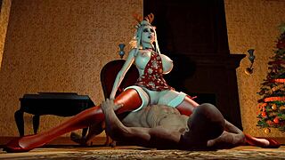 Christmas Hentai Teen Ass Pounded Hard In Uncensored 3D Anal