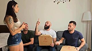 billie star gulps piss cum after wet 3-on-1 dap frenzy?