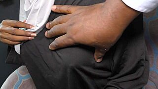 i'm addicted to my african muslim wife's tiny waist taking monster black cock creampie deep