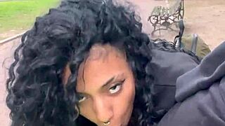 argentine teen ebony prostitute takes cumshot public park buenos aires day