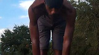 Athletic brunette dorm workout tempts daddy homemade fitness fuck