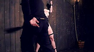 huge tits blonde milf bound, choked, and whipped hardcore