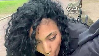 argentine teen ebony prostitute takes cumshot public park buenos aires day