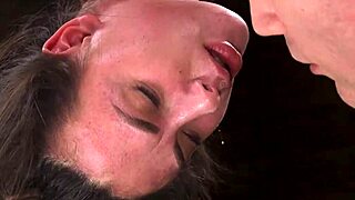 her bound ass gets whipped hard before rough banging