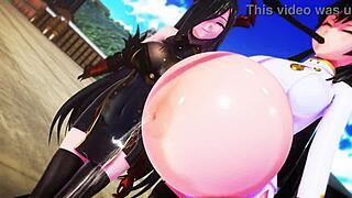 GIRL PUMPS UP LIKE BALLOON IN FEMDOM FETISH