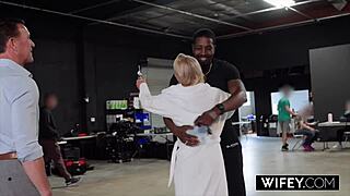 hey check out this hot blonde milf tatiana steele taking bbc deep while her hubby films her big tits bouncing