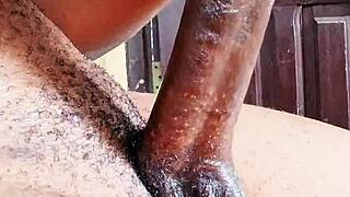 moaning hard with new toy in dorm room public tease