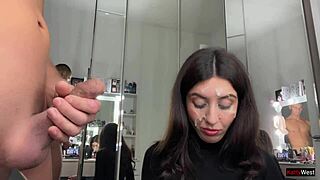 Katty West's best cum facial compilation with mouth swallowing outdoors