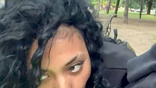 argentine teen ebony prostitute takes cumshot public park buenos aires day