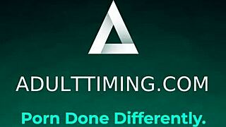 Guy jerks to chalk boobs then beds lesbian teacher duo