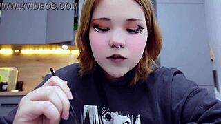 furiyssh chubby cute alternative amateur eats big food in pretty mukbang