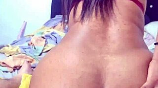 Ever watched this big ass Latina gape her hole riding cock anally bent over?