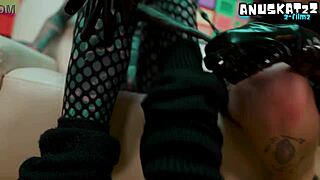 goth lesbians fist gaping asses in latex heels squirting skirts up wild