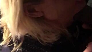 step mother in law milf blonde rewards with sloppy big black cock blowjob and cumshot tits