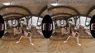 Watch Her Grope Her Shaved Pussy and Big Tits in Taboo Home!