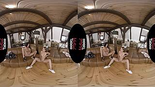 Watch Her Grope Her Shaved Pussy and Big Tits in Taboo Home!