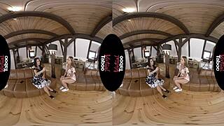 Watch Her Grope Her Shaved Pussy and Big Tits in Taboo Home!