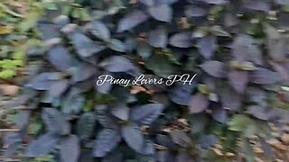 pinay teen fucks wildly in public right by the roadside