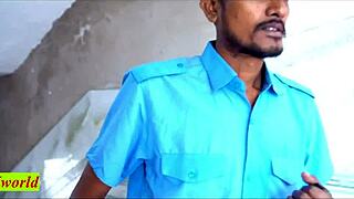 Beautiful Bhabhi Fucks Security Guard Hard Doggy In Office Cheating Hindi Dirty Talk!