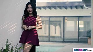 Tied Up Petite Asian Avery Black Nipples Sucked Erect