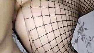 Beautiful skinny wife in lingerie teases hardcore anal fun?
