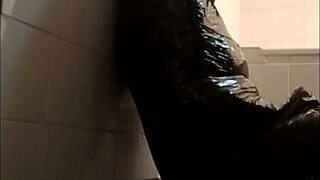 Sophie la larve slave endures final momification bondage before deep blowjob cum in mouth finale