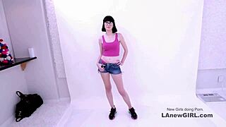 Sultry Brunette Model Fucked Deep on Sofa at Casting Audition