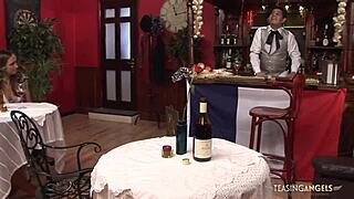 Voluptuous maid milf rides cowgirl sucking big tits bouncing sharing cocks group sofa hardcore