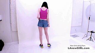 Sultry Brunette Model Fucked Deep on Sofa at Casting Audition