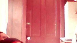 slow deep dildo eases into tight ass depths