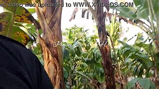 pinay teen fucks wildly in public right by the roadside