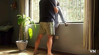 i love sucking that white cock from my lover in morning sun