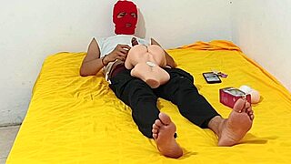 best friend slut urges daily masturbation on my flaccid cock with torso toy