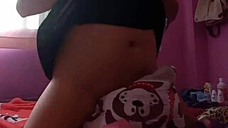 Latina Amateurs Grind Big Ass on Pillow While Fingering Sexy Pink Vagina Hard