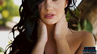 this petite canadian milf strips big ass on beach outdoors slow