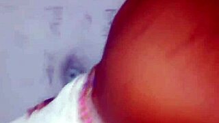 Hot african couple fucks wildly cowgirl style!