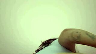 Watch this hot brunette milf shake her massive curvy ass and big tits like a total domme!