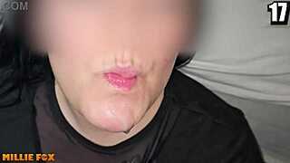 amateur milf millie fox gulps down 20 massive cum loads