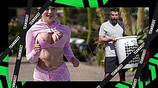 Abigail Mac And Jillian Janson Tease With Strapon Dildo Play And Intense Lesbian Fingering Sessions