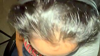 Busted! Cumshot facial explodes on her face during homework blowjob 😱💦