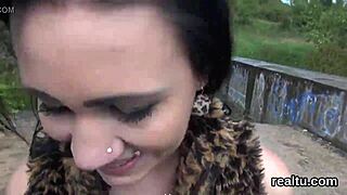 striking czech teen seduced in shopping centre striptease clothes ripped hardcore pov anal assfucking blowjob 